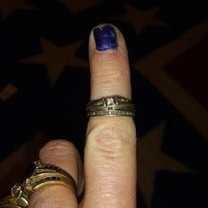 925 Sterling Silver and Diamond Wedding Set